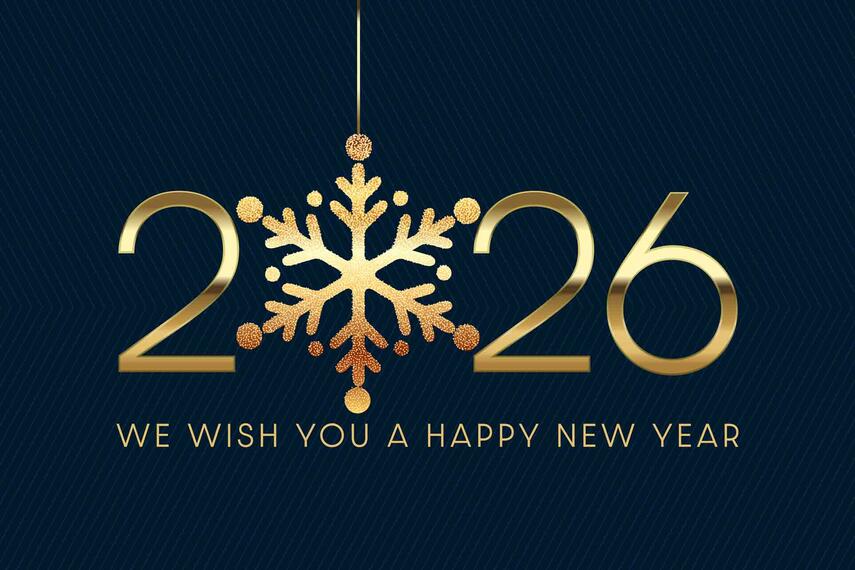 Ein friedliches und glückliches neues Jahr 2026